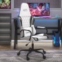 Gaming-Stuhl aus Kunstleder in Schwarz und Weiß von , Gaming-Stühle - Ref: Foro24-3143785, Preis: 125,25 €, Rabatt: %