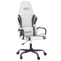 Gaming chair in white and black synthetic leather by , Gaming chairs - Ref: Foro24-3143785, Price: 125,25 €, Discount: %