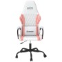 White and pink synthetic leather massage gaming chair by , Gaming chairs - Ref: Foro24-345542, Price: 119,35 €, Discount: %