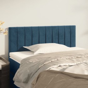 Dark blue velvet headboard 90x5x78/88 cm by , Headboards and footboards - Ref: Foro24-346226, Price: 45,71 €, Discount: %