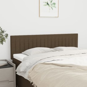 Headboards 2 units dark brown fabric 72x5x78/88 cm by , Headboards and footboards - Ref: Foro24-346245, Price: 60,99 €, Disco...