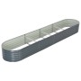 Gray galvanized steel flower bed 400x80x44 cm by vidaXL, Pots and planters - Ref: Foro24-45526, Price: 196,82 €, Discount: %