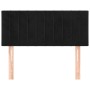 Black velvet headboard 90x5x78/88 cm by , Headboards and footboards - Ref: Foro24-346224, Price: 48,99 €, Discount: %