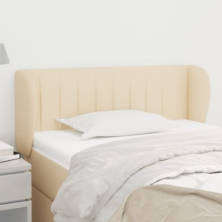 Cream fabric headboard 83x23x78/88 cm by , Headboards and footboards - Ref: Foro24-3117361, Price: 43,95 €, Discount: %