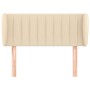 Cream fabric headboard 83x23x78/88 cm by , Headboards and footboards - Ref: Foro24-3117361, Price: 43,95 €, Discount: %