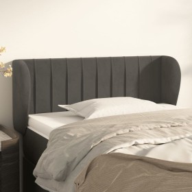 Dark gray velvet headboard 93x23x78/88 cm by , Headboards and footboards - Ref: Foro24-3117419, Price: 51,99 €, Discount: %