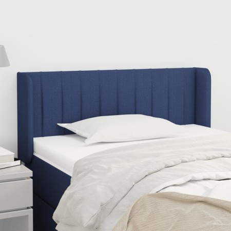 Cabecero de tela azul 93x16x78/88 cm de , Cabeceros y pies de cama - Ref: Foro24-3118994, Precio: 48,99 €, Descuento: %