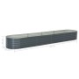 Gray galvanized steel flower bed 400x80x44 cm by vidaXL, Pots and planters - Ref: Foro24-45526, Price: 196,82 €, Discount: %