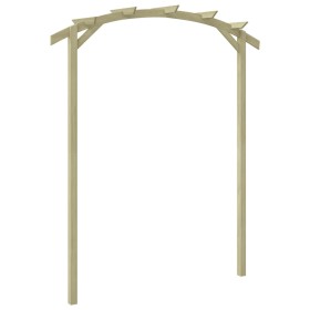 Pérgola de jardín madera de pino impregnada 180x210x40 cm de vidaXL, Pérgolas, arcos y enrejados de jardín - Ref: Foro24-4492...