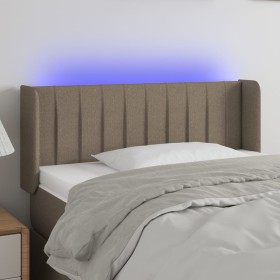 Cabecero con LED de tela gris taupe 93x16x78/88 cm de , Cabeceros y pies de cama - Ref: Foro24-3123460, Precio: 59,99 €, Desc...