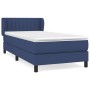 Cama box spring con colchón tela azul 90x190 cm de , Camas y somieres - Ref: Foro24-3126371, Precio: 319,83 €, Descuento: %