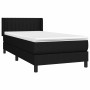 Cama box spring con colchón tela negro 90x200 cm de , Camas y somieres - Ref: Foro24-3129843, Precio: 282,51 €, Descuento: %