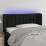 Black velvet headboard with LED 93x16x78/88 cm by , Headboards and footboards - Ref: Foro24-3123512, Price: 58,99 €, Discount: %