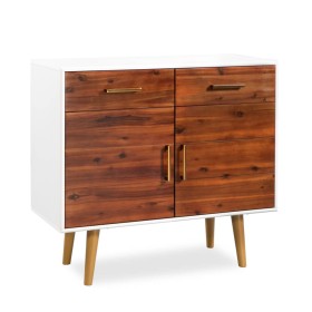 Sideboard aus massivem Akazienholz, 90 x 33,5 x 83 cm von vidaXL, Sideboards - Ref: Foro24-245741, Preis: 158,70 €, Rabatt: %