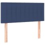 Cama box spring con colchón y LED tela azul 120x200 cm de , Camas y somieres - Ref: Foro24-3133307, Precio: 395,55 €, Descuen...