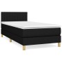 Cama box spring con colchón tela negro 80x200 cm de , Camas y somieres - Ref: Foro24-3140731, Precio: 247,88 €, Descuento: %