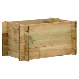 Impregnated pine wood vegetable planter 40 cm by , Pots and planters - Ref: Foro24-43347, Price: 41,76 €, Discount: %