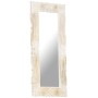 Espejo de madera maciza de mango blanco 110x50 cm de , Espejos - Ref: Foro24-321634, Precio: 107,28 €, Descuento: %