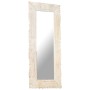 Espejo de madera maciza de mango blanco 110x50 cm de , Espejos - Ref: Foro24-321634, Precio: 107,28 €, Descuento: %