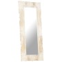 Espejo de madera maciza de mango blanco 110x50 cm de , Espejos - Ref: Foro24-321634, Precio: 107,28 €, Descuento: %