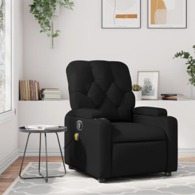 Sillón de masaje reclinable cuero sintético negro de , Sillones - Ref: Foro24-372510, Precio: 252,99 €, Descuento: %