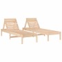 Loungers with table 2 pcs solid pine wood by , Loungers - Ref: Foro24-3157679, Price: 196,52 €, Discount: %