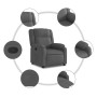 Sillón reclinable de tela gris oscuro de , Sillones - Ref: Foro24-373537, Precio: 224,79 €, Descuento: %