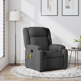 Dark gray fabric reclining massage chair by , Armchairs - Ref: Foro24-373549, Price: 245,93 €, Discount: %