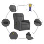 Dark gray fabric reclining massage chair by , Armchairs - Ref: Foro24-373549, Price: 251,20 €, Discount: %