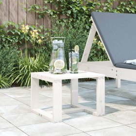 Garten-Beistelltisch aus massiver Kiefer weiß 40x38x28,5 cm von , Gartentische - Ref: Foro24-825080, Preis: 22,99 €, Rabatt: %