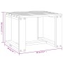 Mesa auxiliar de jardín madera maciza pino blanco 40x38x28,5 cm de , Mesas de jardín - Ref: Foro24-825080, Precio: 22,68 €, D...