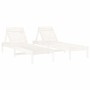 2 solid pine wood sun loungers 199.5x60x74 cm by , Loungers - Ref: Foro24-825068, Price: 155,99 €, Discount: %