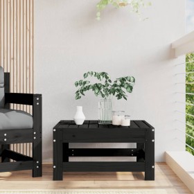 Gartenhocker aus massivem Kiefernholz schwarz von , Modulare Sofas für den Außenbereich - Ref: Foro24-825489, Preis: 69,95 €,...