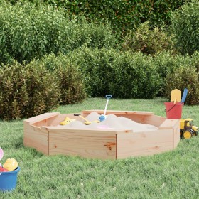 Sandkasten mit achteckigen Sitzen aus massivem Kiefernholz von , Sandkästen - Ref: Foro24-825009, Preis: 38,99 €, Rabatt: %