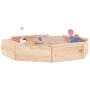 Arenero con asientos octógono madera maciza de pino de , Cajones de arena - Ref: Foro24-825009, Precio: 51,90 €, Descuento: %