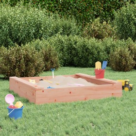 Sandbox with solid Douglas fir square seats by , sandboxes - Ref: Foro24-825035, Price: 38,99 €, Discount: %