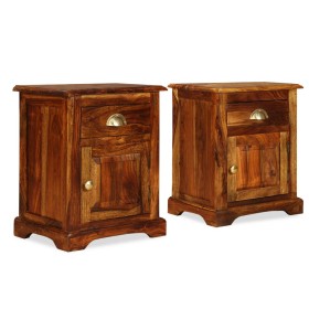 Bedside tables 2 pcs solid sheesham wood 40x30x50 cm by vidaXL, Nightstands - Ref: Foro24-243939, Price: 201,99 €, Discount: %