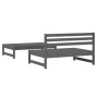 2-teiliges Gartenmöbel-Set Kiefernholz massiv grau von , Modulare Sofas für den Außenbereich - Ref: Foro24-825725, Preis: 201...