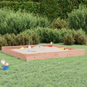 Sandbox with solid Douglas fir square seats by , sandboxes - Ref: Foro24-825049, Price: 134,99 €, Discount: %