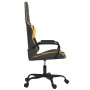 Gaming massage chair in black and gold synthetic leather by , Gaming chairs - Ref: Foro24-345535, Price: 98,97 €, Discount: %