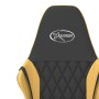 Silla gaming de masaje cuero sintético negro y dorado de , Sillones para videojuegos - Ref: Foro24-345535, Precio: 98,97 €, D...