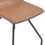 Dining chairs 4 units synthetic leather brown by , dining chairs - Ref: Foro24-281496, Price: 218,99 €, Discount: %