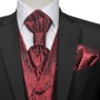 Men's wedding accessories burgundy cashmere vest size 48 by , Suits - Ref: Foro24-130843, Price: 19,90 €, Discount: %