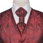 Men's wedding accessories burgundy cashmere vest size 48 by , Suits - Ref: Foro24-130843, Price: 19,90 €, Discount: %