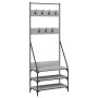 Gray Sonoma coat rack with shoe rack 72x34x184 cm by , Dresser Organizers and Bar Hangers - Ref: Foro24-837830, Price: 70,64 ...