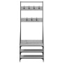 Gray Sonoma coat rack with shoe rack 72x34x184 cm by , Dresser Organizers and Bar Hangers - Ref: Foro24-837830, Price: 70,64 ...