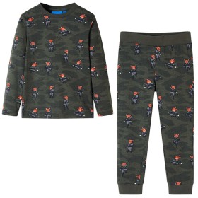 Khaki-Langarm-Kinderpyjama 92 von , Kinderpyjamas - Ref: Foro24-12684, Preis: 14,39 €, Rabatt: %