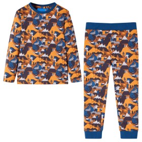 Pijama infantil de manga larga coñac 128 de , Pijamas de niños - Ref: Foro24-12692, Precio: 12,22 €, Descuento: %