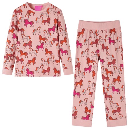 Children's long-sleeved light pink pajamas 140 by , Children's pajamas - Ref: Foro24-13758, Price: 12,90 €, Discount: %