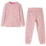 Light pink long-sleeved children's pajamas size 128 by , Children's pajamas - Ref: Foro24-14227, Price: 12,61 €, Discount: %